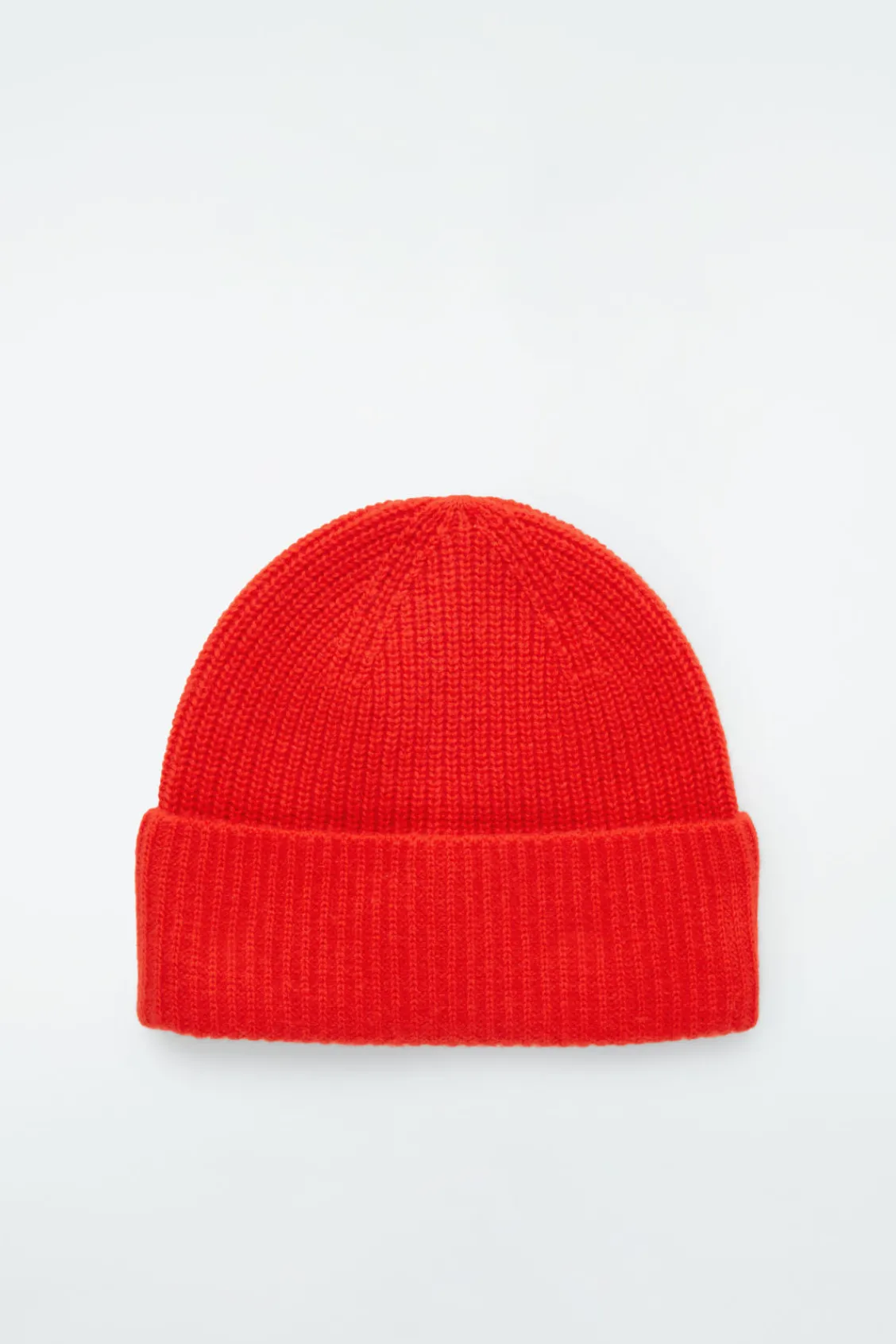COS RIBBED WOOL AND CASHMERE BEANIE-Women Hats & Scarves | Cashmere