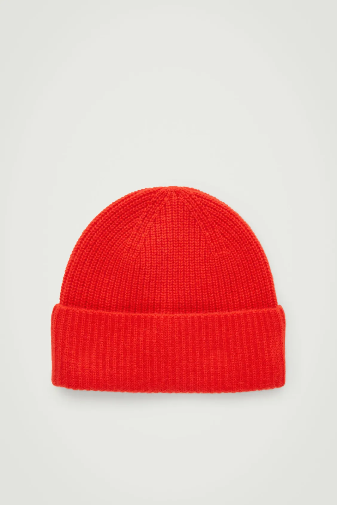 COS RIBBED WOOL AND CASHMERE BEANIE-Women Hats & Scarves | Cashmere