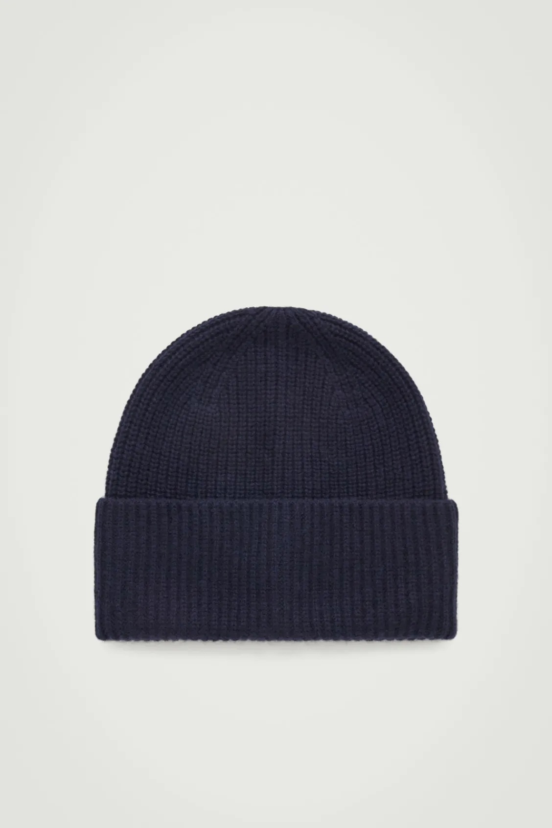 COS RIBBED WOOL AND CASHMERE BEANIE-Women Hats & Scarves | Cashmere