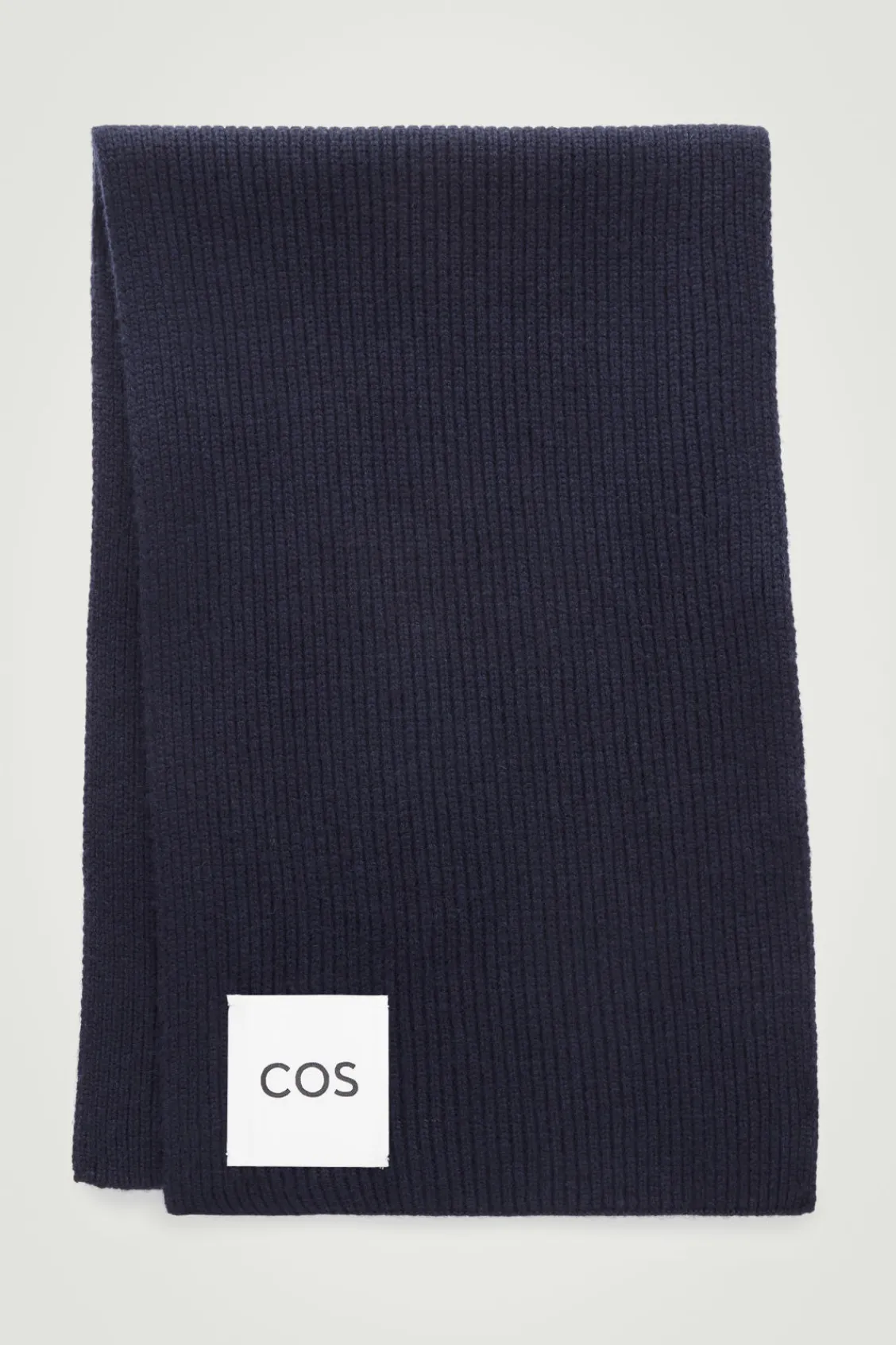 COS RIBBED WOOL AND CASHMERE SCARF-Women Hats & Scarves | Cashmere