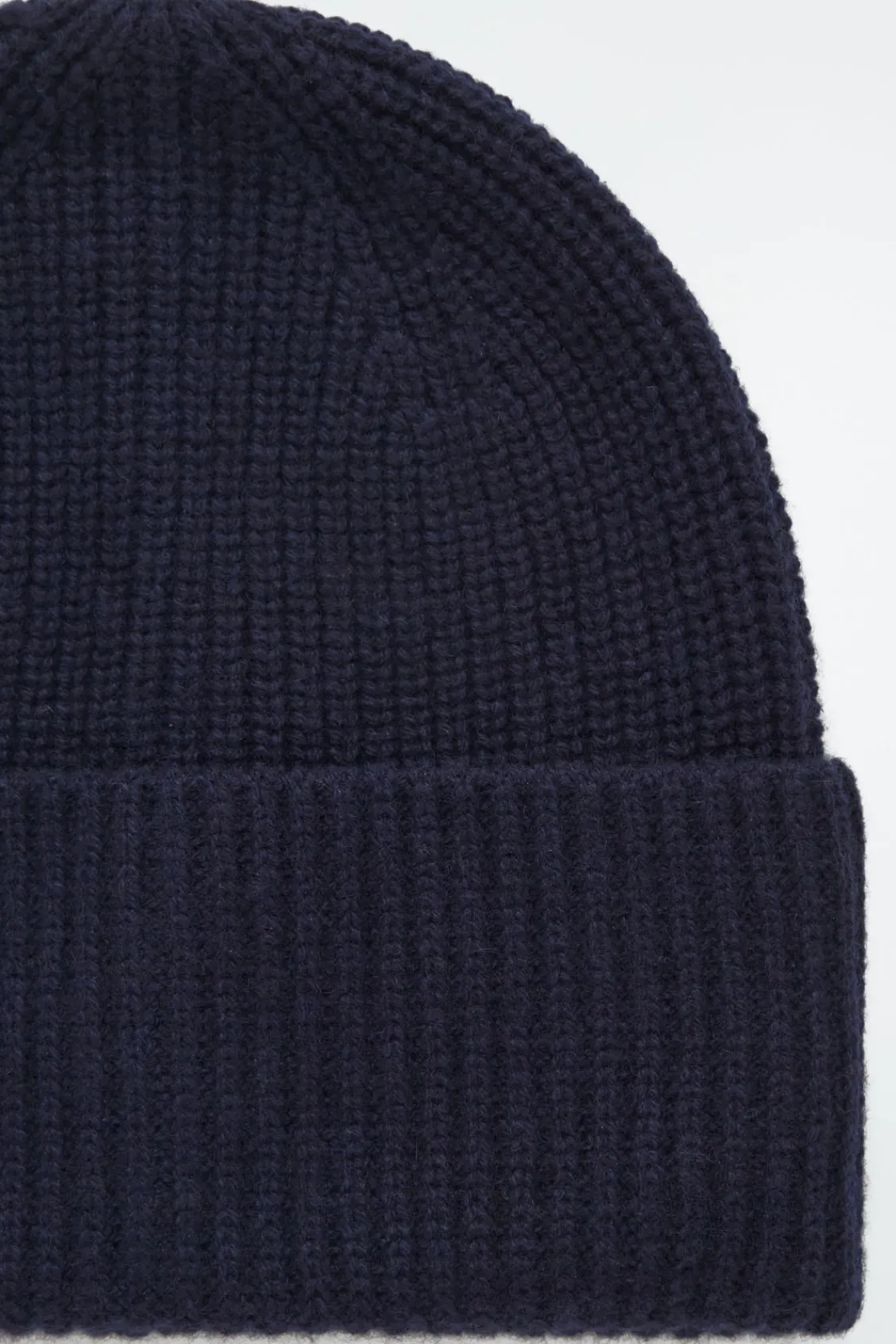 COS RIBBED WOOL AND CASHMERE BEANIE-Women Hats & Scarves | Cashmere