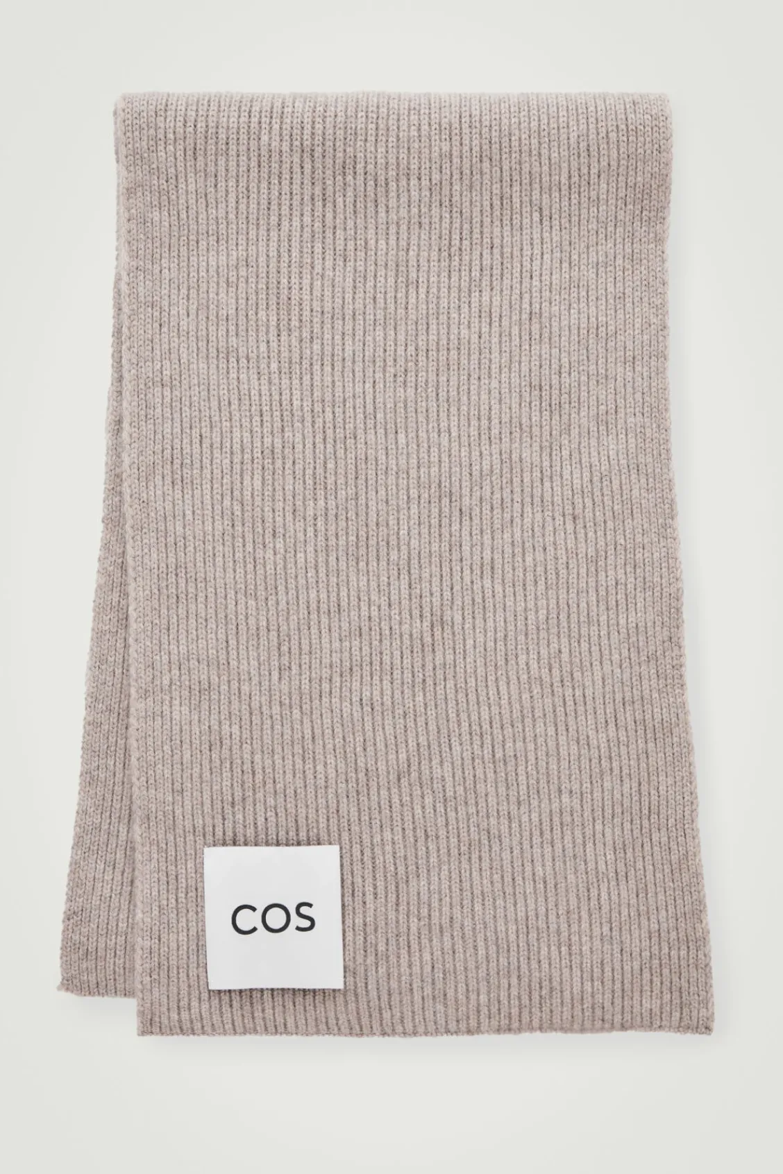 COS RIBBED WOOL AND CASHMERE SCARF-Women Hats & Scarves | Cashmere