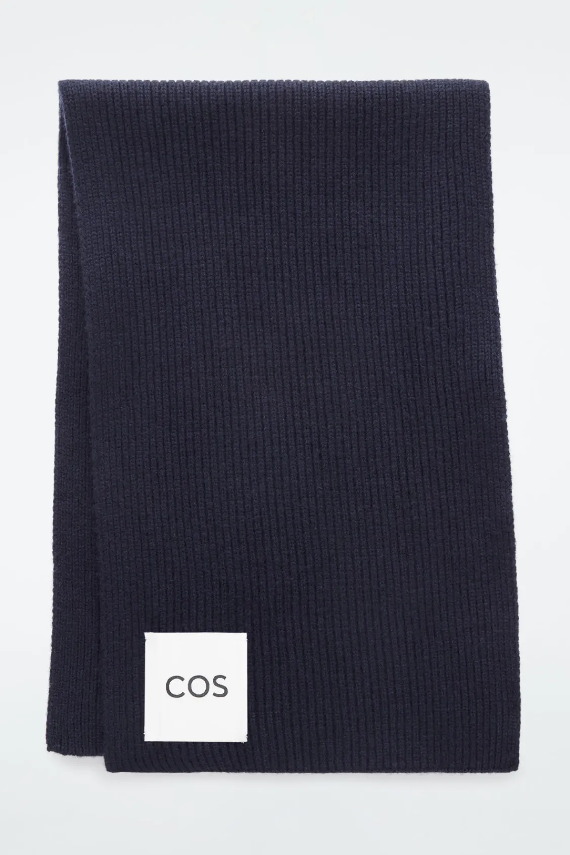 COS RIBBED WOOL AND CASHMERE SCARF-Women Hats & Scarves | Cashmere