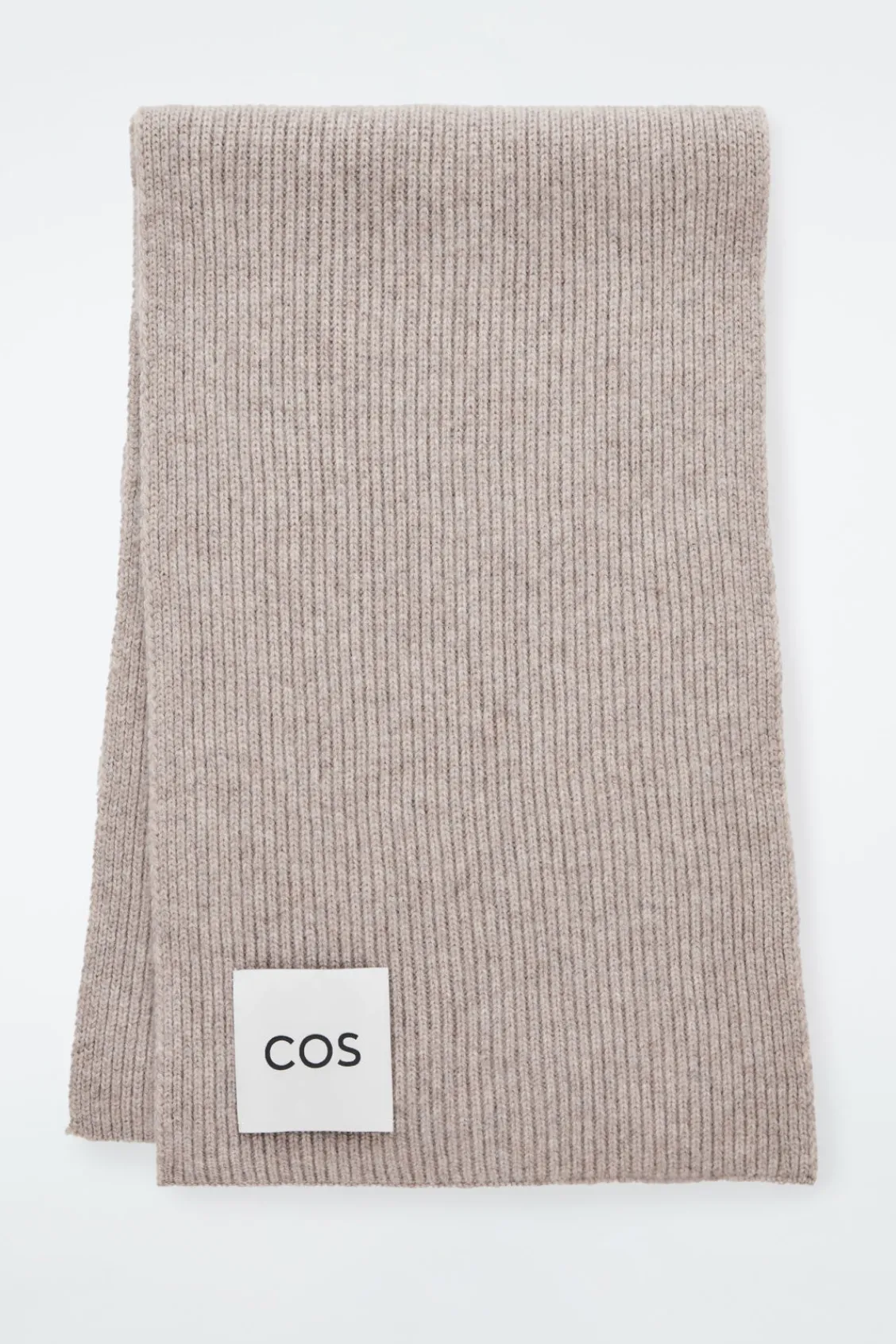 COS RIBBED WOOL AND CASHMERE SCARF-Women Hats & Scarves | Cashmere