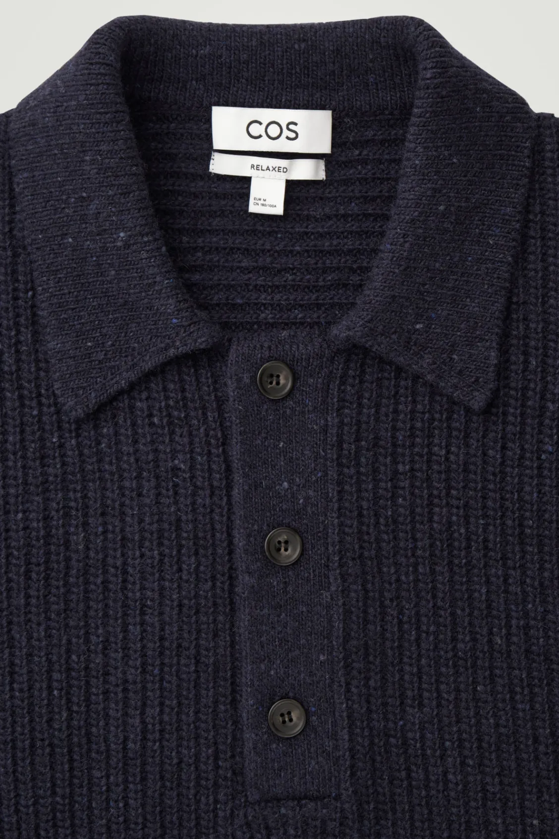 COS RIBBED WOOL AND CASHMERE-BLEND POLO SHIRT- Polo Shirts | Cashmere