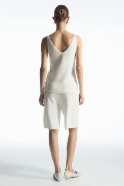 COS RIBBED-KNIT BERMUDA SHORTS-Women Pants | Sweaters & Cardigans