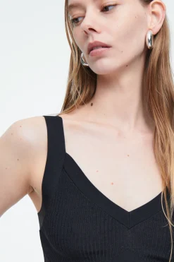 COS RIBBED-KNIT BRALETTE-Women Tops | Sweaters & Cardigans