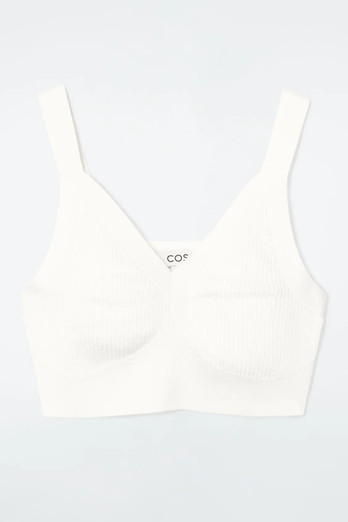 COS RIBBED-KNIT BRALETTE-Women Tops | Sweaters & Cardigans