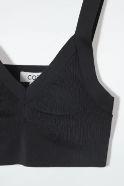 COS RIBBED-KNIT BRALETTE-Women Tops | Sweaters & Cardigans