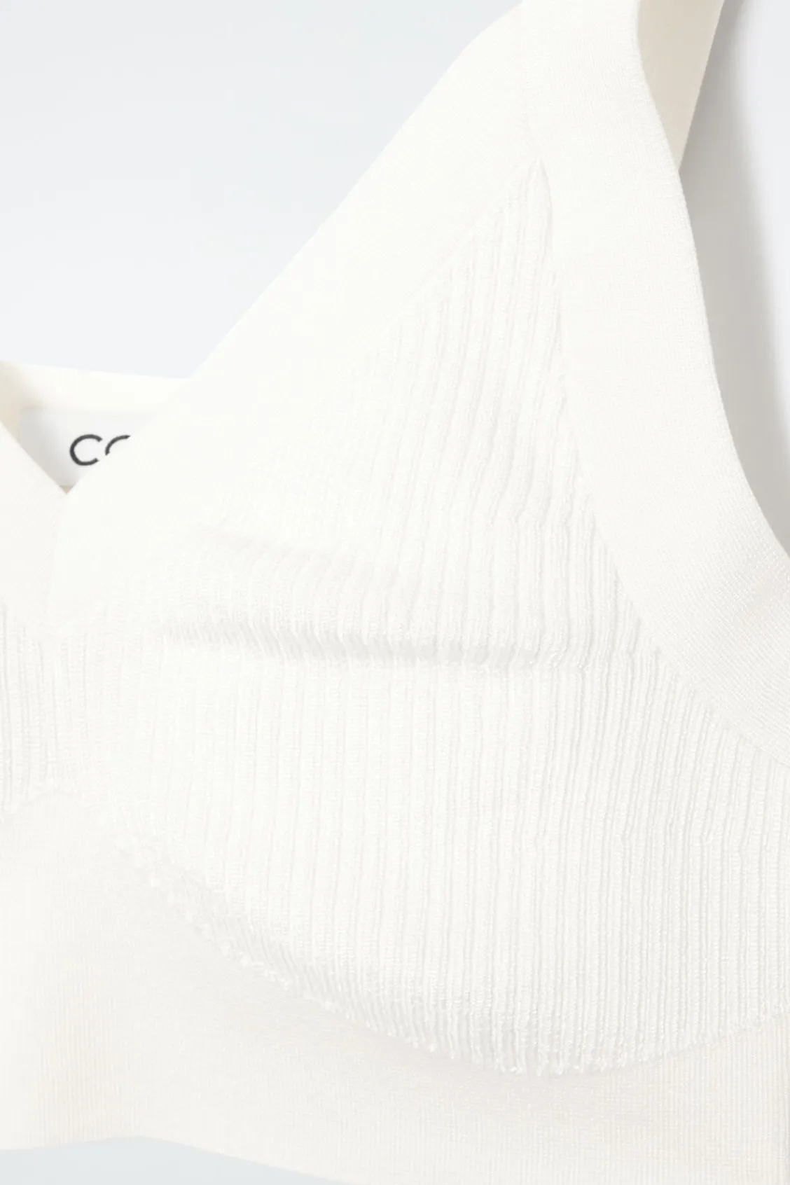 COS RIBBED-KNIT BRALETTE-Women Tops | Sweaters & Cardigans