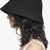 COS RIBBED-KNIT BUCKET HAT-Women Hats & Scarves