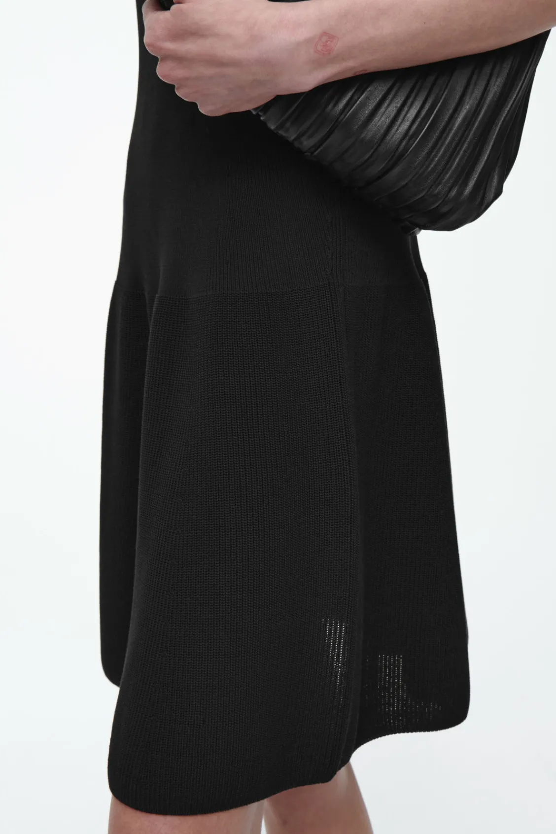 COS RIBBED-KNIT DROPPED-WAIST MINI DRESS-Women Dresses & Jumpsuits | Sweaters & Cardigans