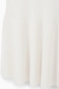 COS RIBBED-KNIT DROPPED-WAIST MINI DRESS-Women Dresses & Jumpsuits | Sweaters & Cardigans