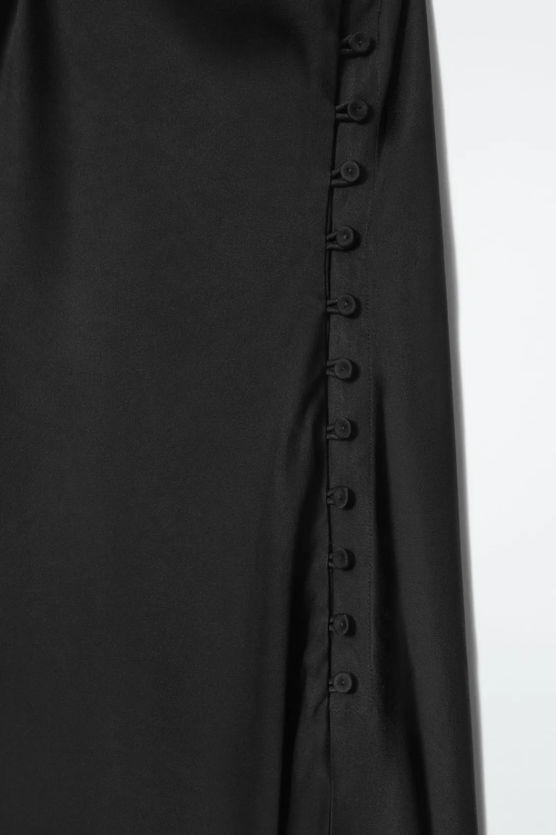 COS RUCHED BIAS-CUT SATIN DRESS-Women Dresses & Jumpsuits