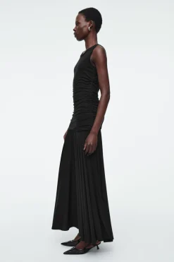 COS RUCHED MAXI DRESS-Women Dresses & Jumpsuits