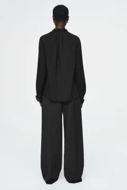 COS RUFFLED HIGH-NECK BLOUSE-Women Shirts & Blouses | Tops