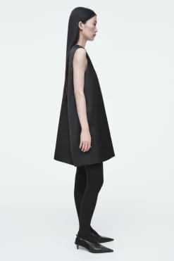 COS SATIN RACER-NECK MINI DRESS-Women Dresses & Jumpsuits