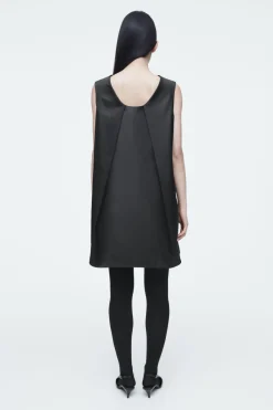 COS SATIN RACER-NECK MINI DRESS-Women Dresses & Jumpsuits