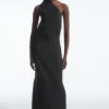 COS SCARF-DETAIL LINEN DRESS-Women Dresses & Jumpsuits