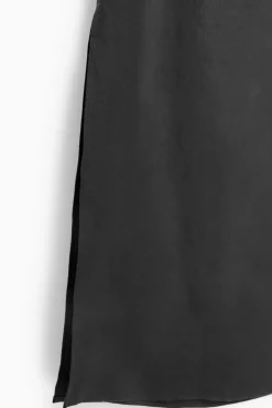 COS SCARF-DETAIL LINEN DRESS-Women Dresses & Jumpsuits