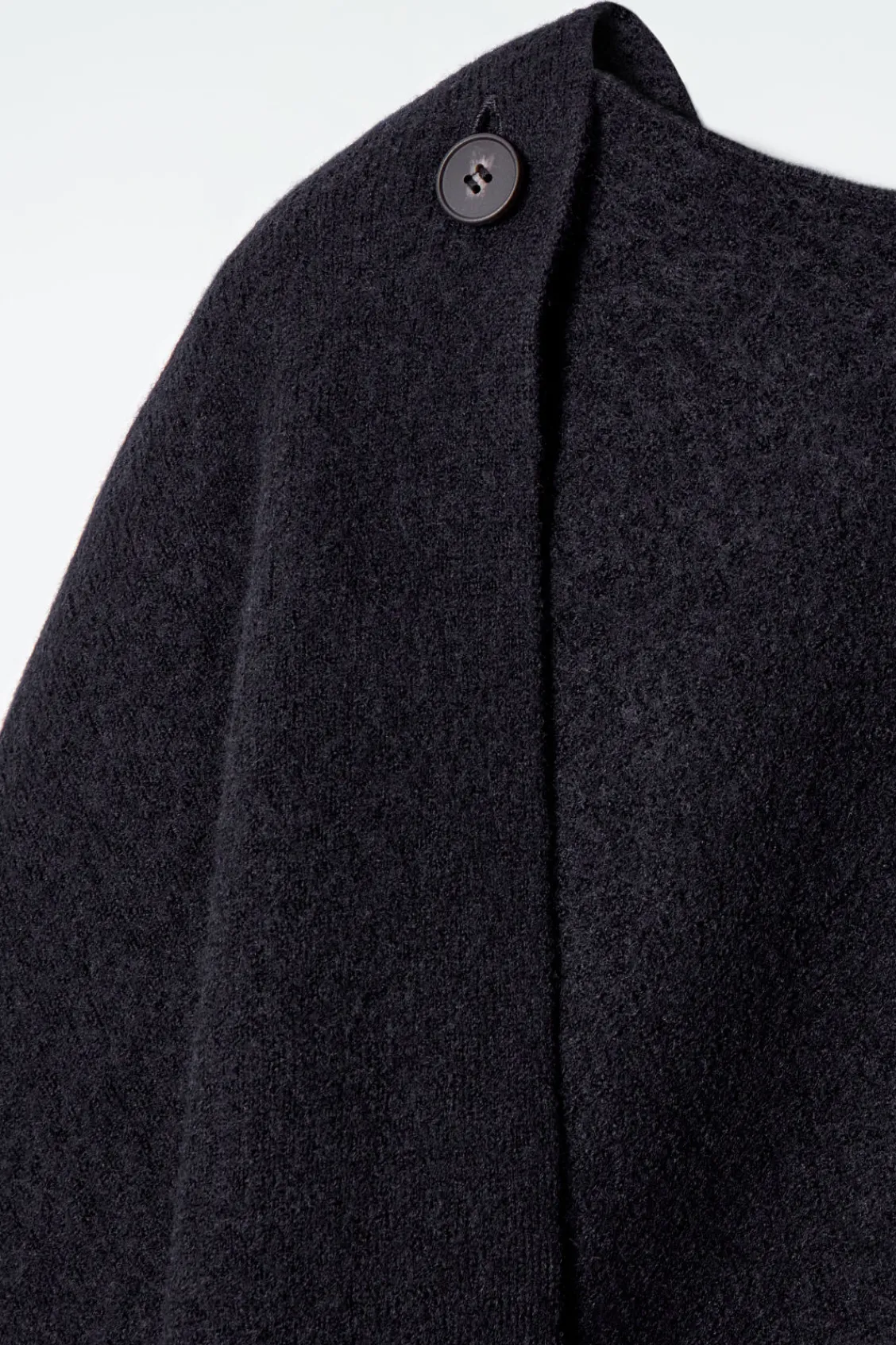 COS SCARF-DETAIL WOOL CAPE-Women Capes & Hybrids | Coats & Jackets