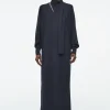 COS SCARF-DETAIL WOOL MAXI DRESS-Women Dresses & Jumpsuits | Sweaters & Cardigans