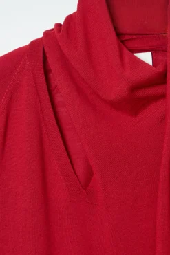 COS SCARF-DETAIL WOOL TURTLENECK SWEATER-Women Tops | Sweaters & Cardigans
