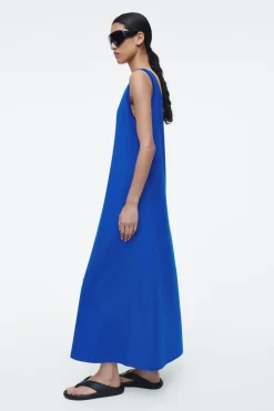 COS SCOOP-NECK JERSEY MIDI DRESS-Women Dresses & Jumpsuits