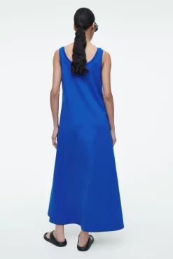 COS SCOOP-NECK JERSEY MIDI DRESS-Women Dresses & Jumpsuits