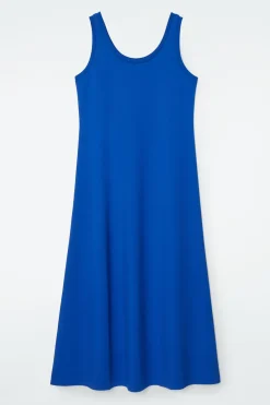 COS SCOOP-NECK JERSEY MIDI DRESS-Women Dresses & Jumpsuits