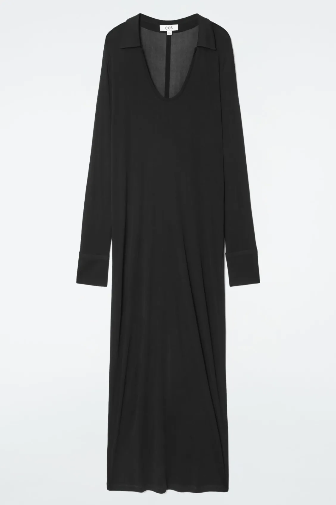 COS SCOOP-NECK POLO MAXI DRESS-Women Dresses & Jumpsuits