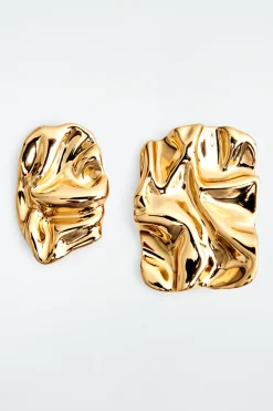 COS SCRUNCHED MISMATCHED EARRINGS-Women Jewelry