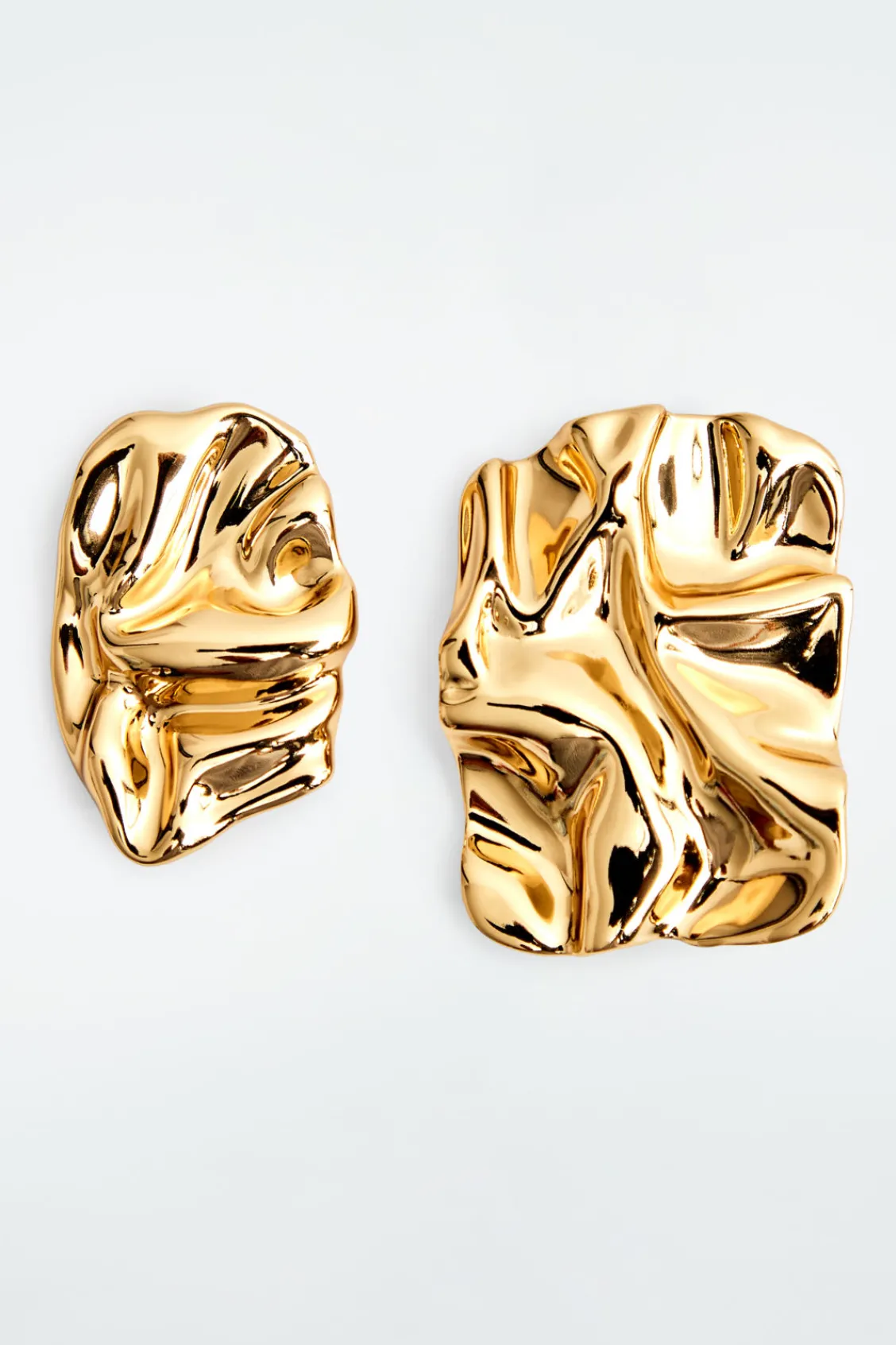 COS SCRUNCHED MISMATCHED EARRINGS-Women Jewelry