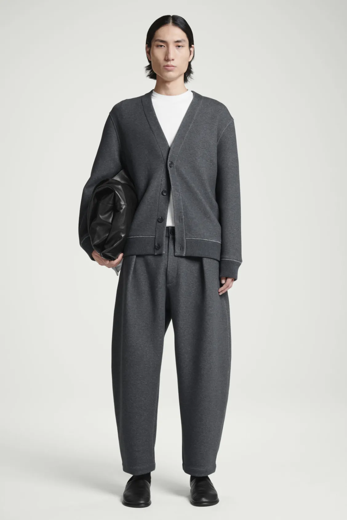 COS SCUBA-JERSEY V-NECK CARDIGAN- Matching Sets | Sweaters & Cardigans