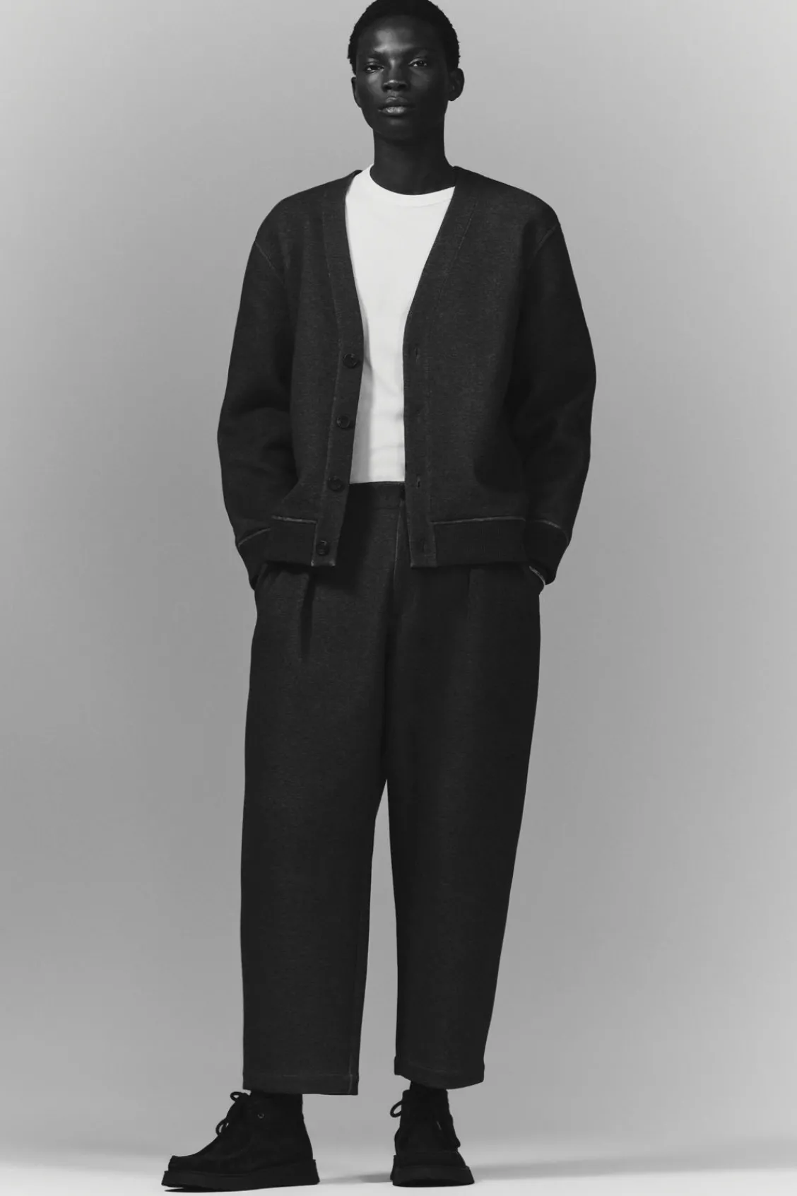 COS SCUBA-JERSEY V-NECK CARDIGAN- Matching Sets | Sweaters & Cardigans