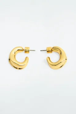 COS SCULPTED HOOP EARRINGS-Women Jewelry
