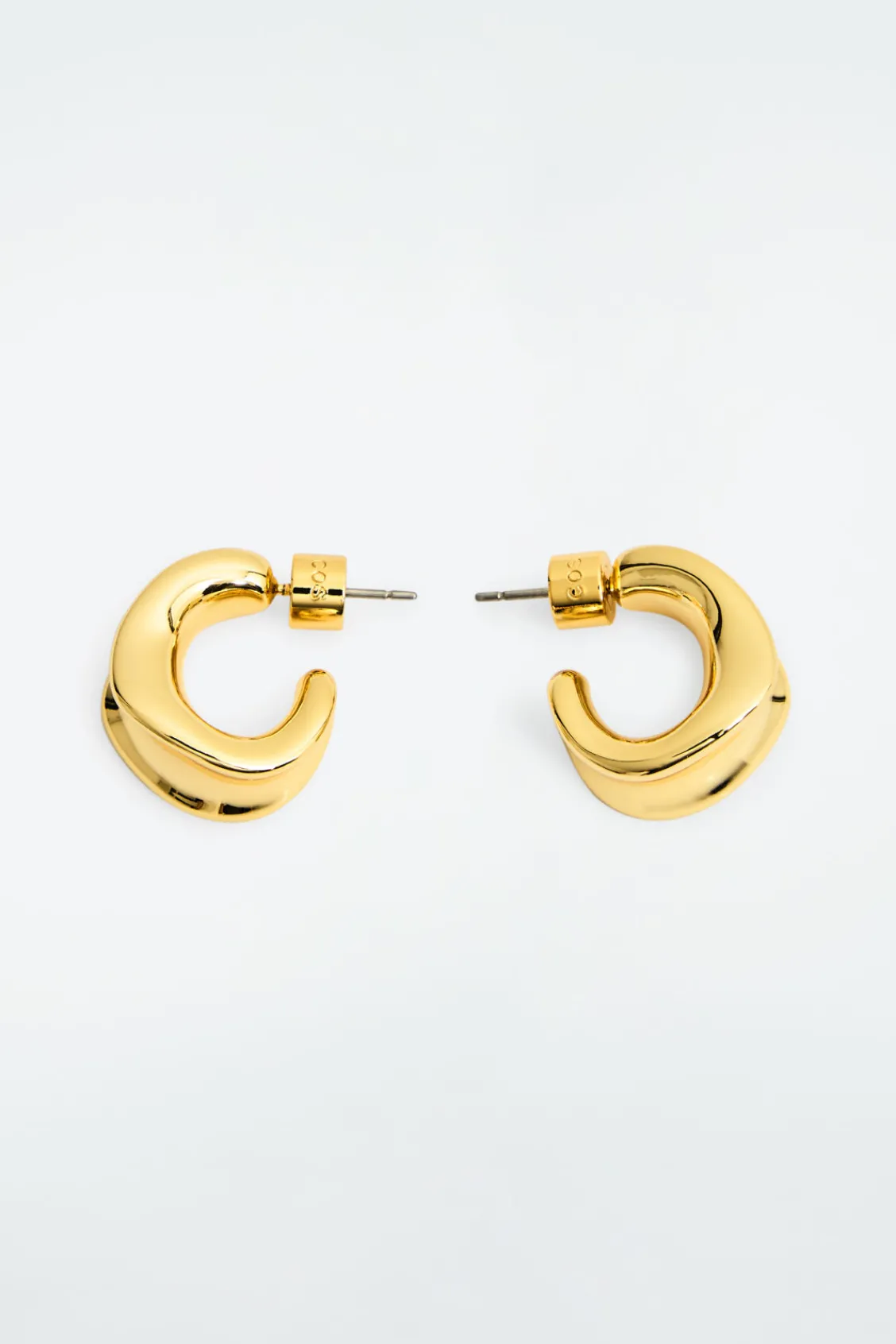 COS SCULPTED HOOP EARRINGS-Women Jewelry