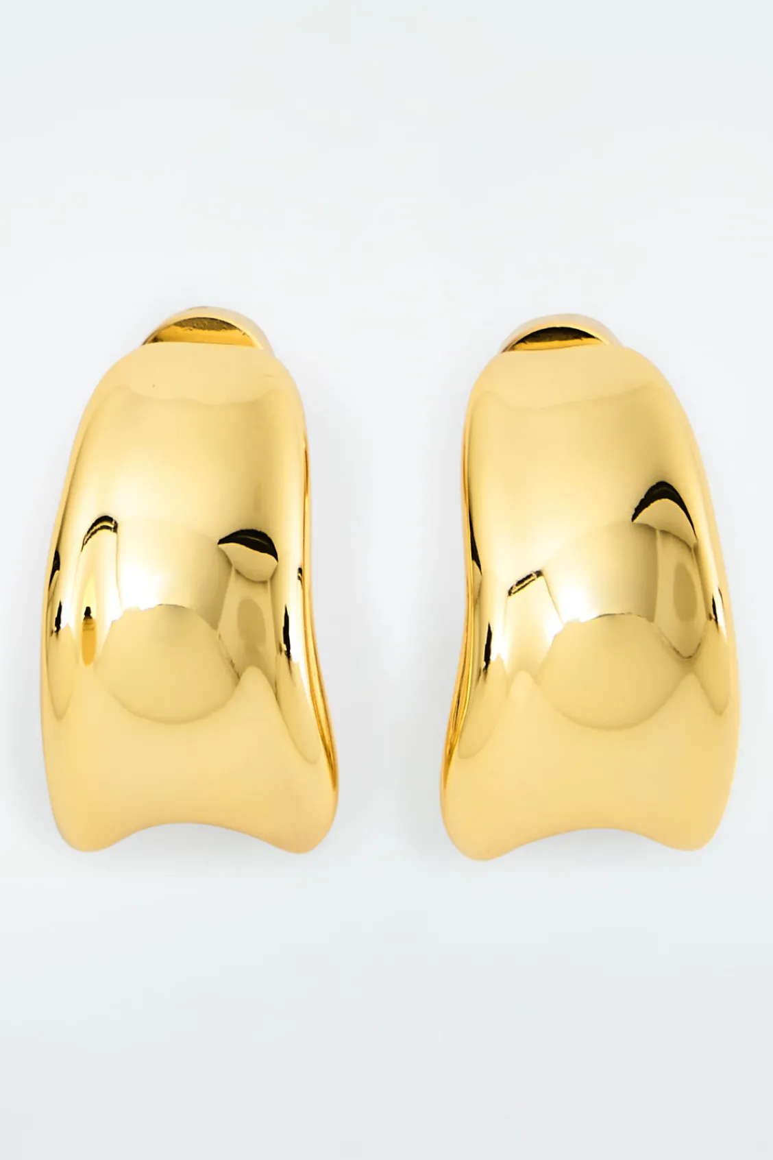 COS SCULPTED HOOP EARRINGS-Women Jewelry