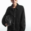 COS SEQUINED SUEDE JACKET-Women Coats & Jackets