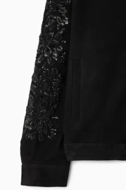 COS SEQUINED SUEDE JACKET-Women Coats & Jackets