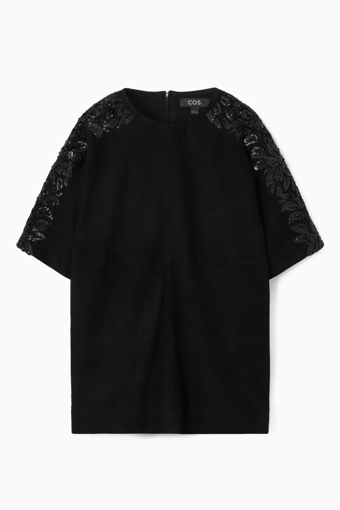 COS SEQUINED SUEDE T-SHIRT-Women T-Shirts | Tops