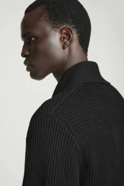 COS SHAWL-COLLAR CHUNKY MERINO WOOL CARDIGAN- Sweaters & Cardigans