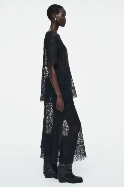 COS SHEER EMBROIDERED MOHAIR SKIRT-Women Skirts | Sweaters & Cardigans
