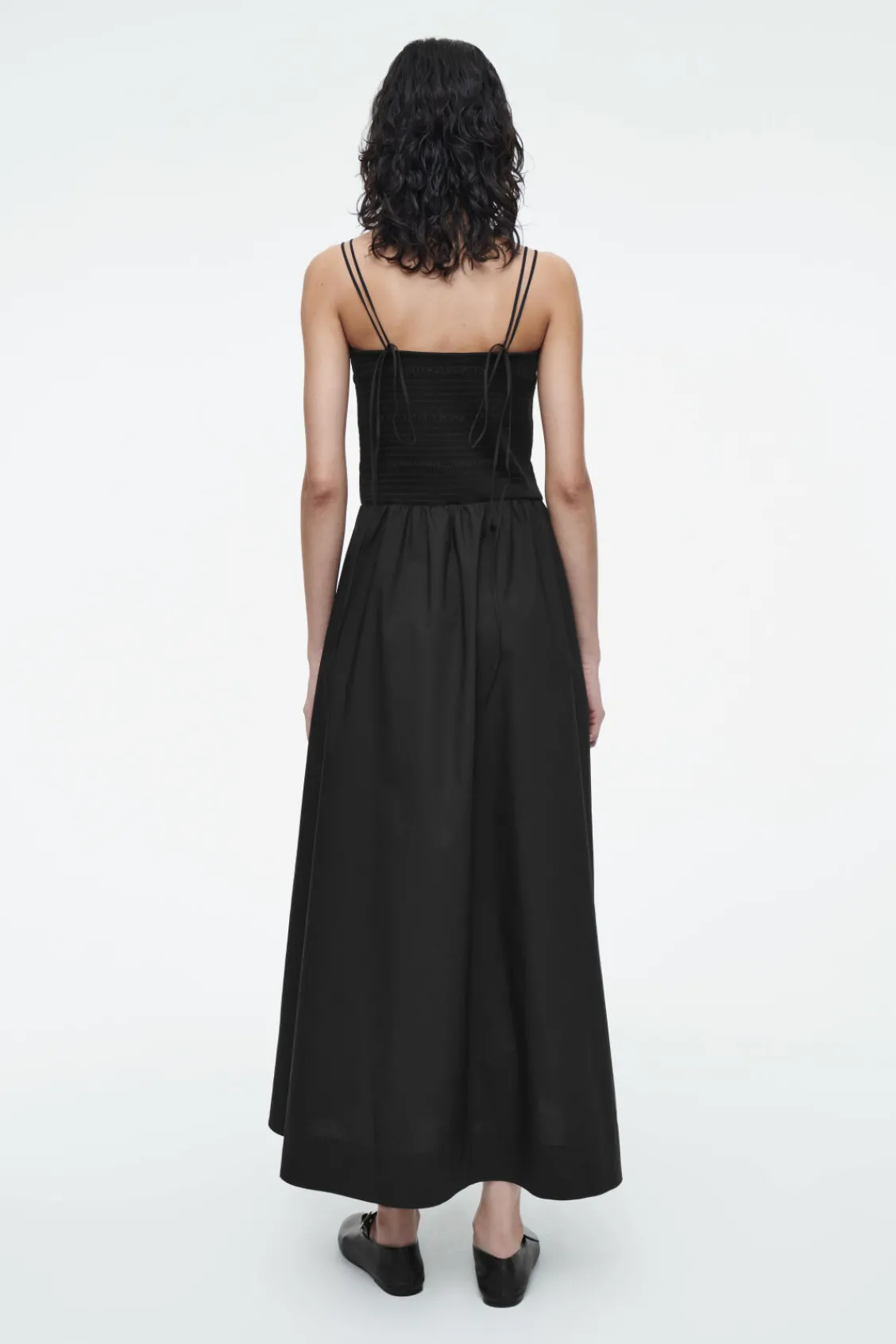 COS SHIRRED MIDI DRESS-Women Dresses & Jumpsuits