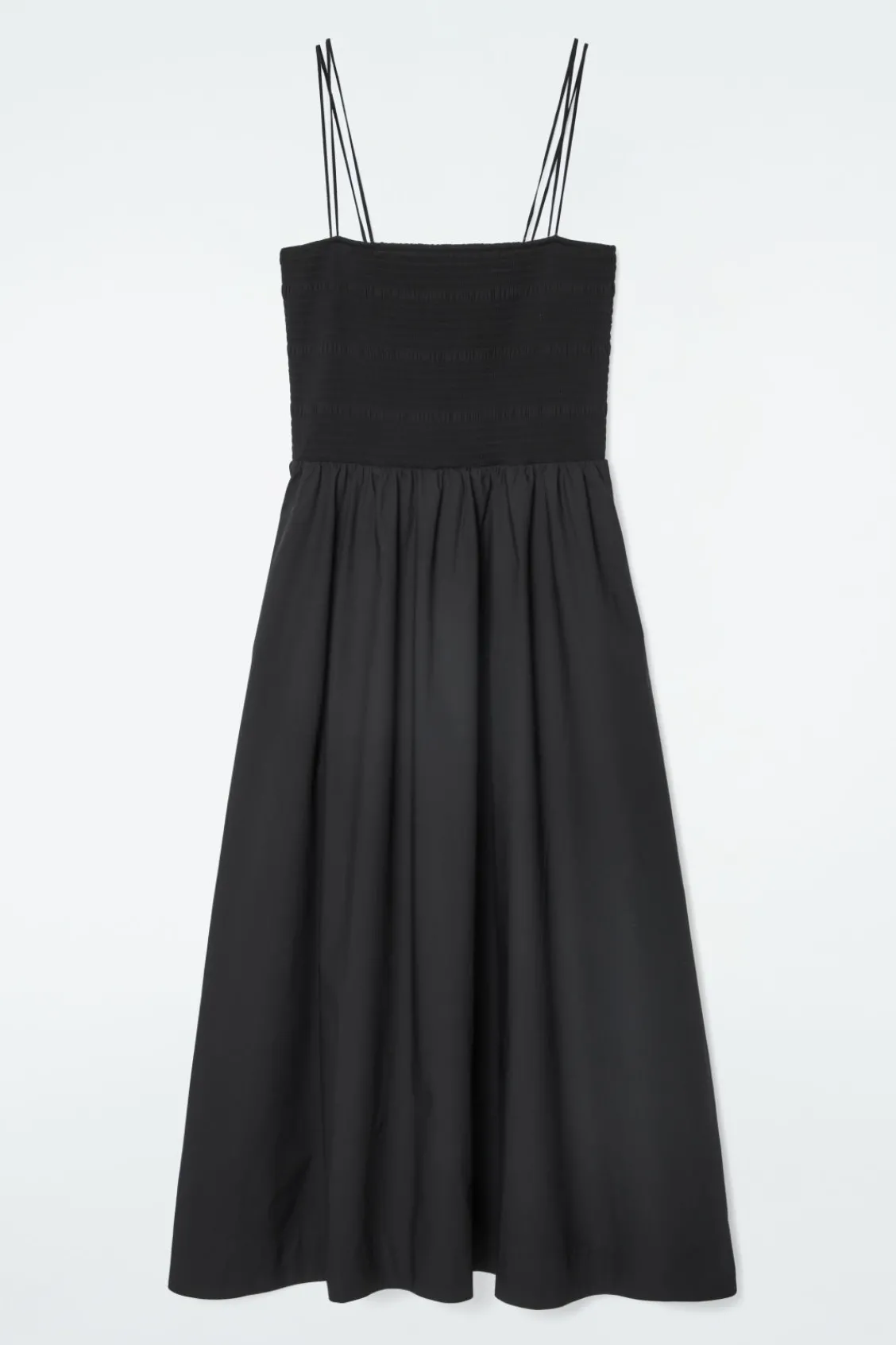 COS SHIRRED MIDI DRESS-Women Dresses & Jumpsuits