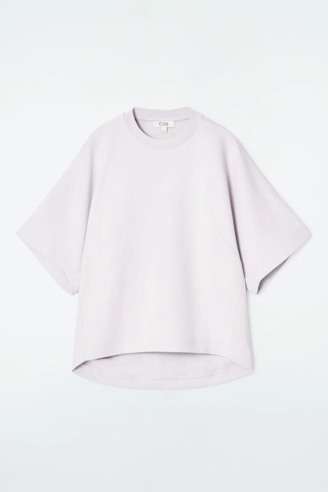 COS SHORT-SLEEVED JERSEY SWEATSHIRT-Women Tops