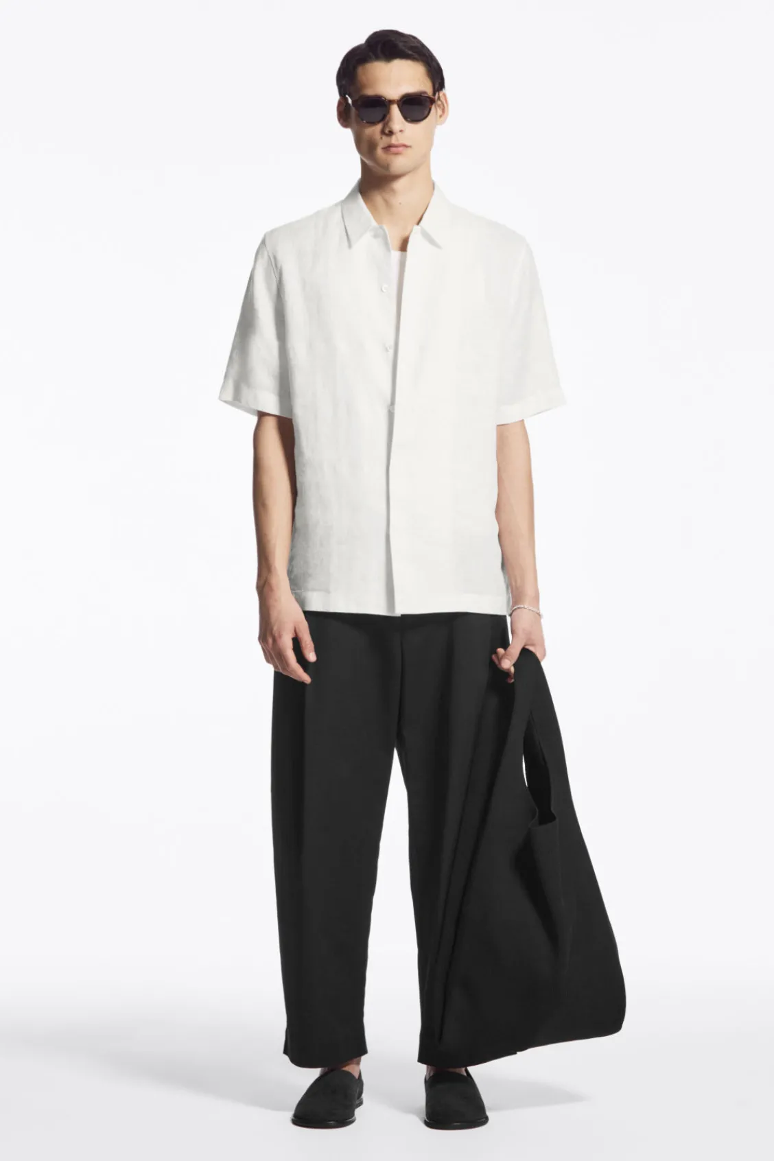 COS SHORT-SLEEVED LINEN SHIRT- Shirts