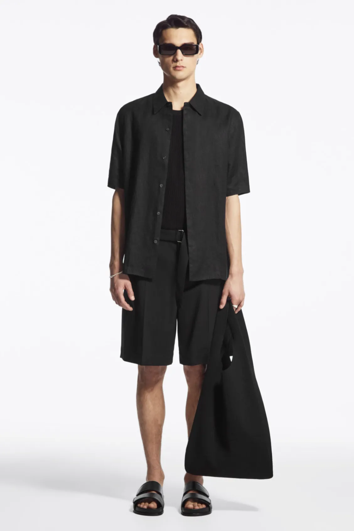 COS SHORT-SLEEVED LINEN SHIRT- Shirts