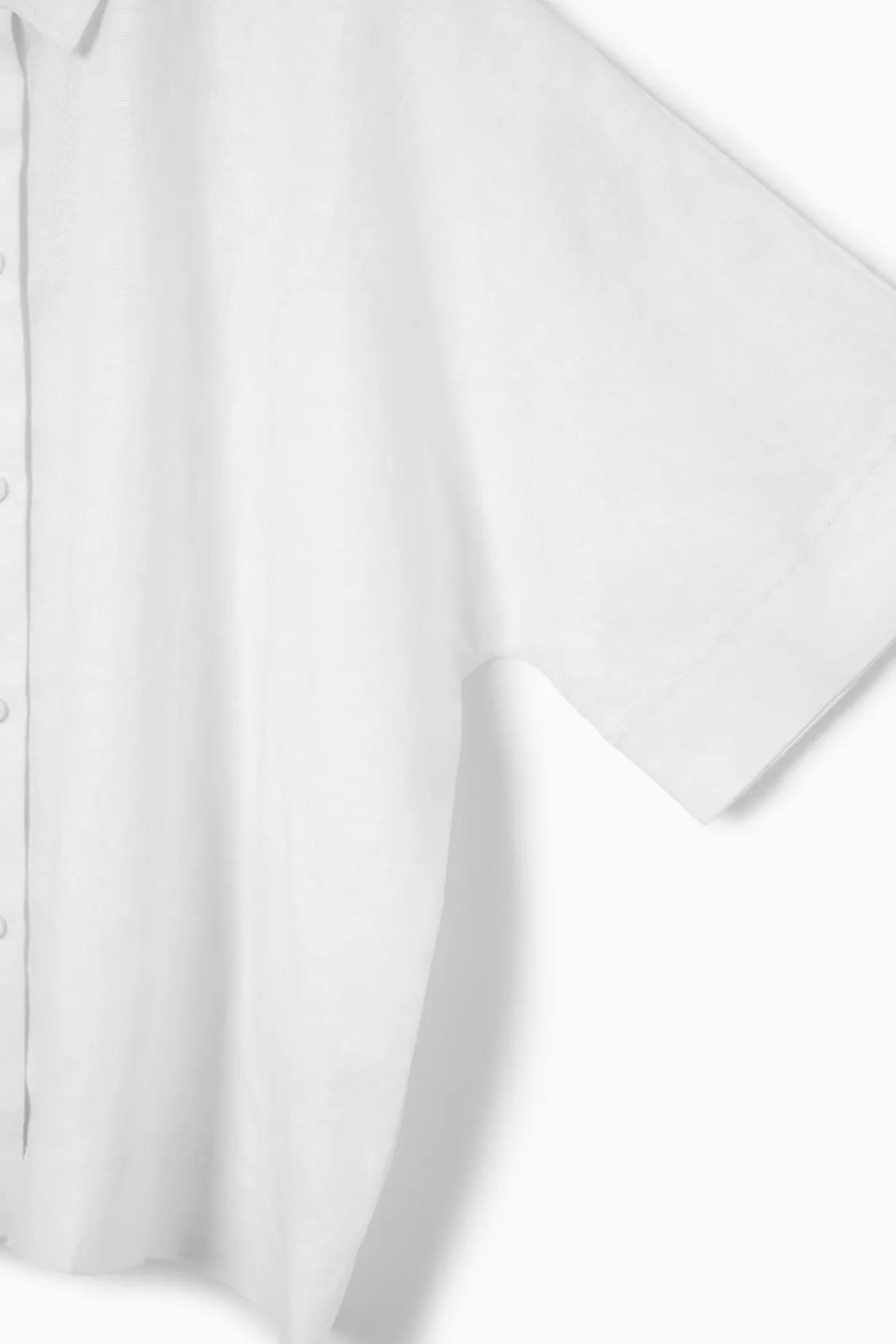 COS SHORT-SLEEVED LINEN SHIRT-Women Shirts & Blouses | Tops