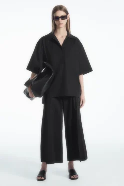 COS SHORT-SLEEVED RESORT SHIRT-Women Shirts & Blouses | Tops